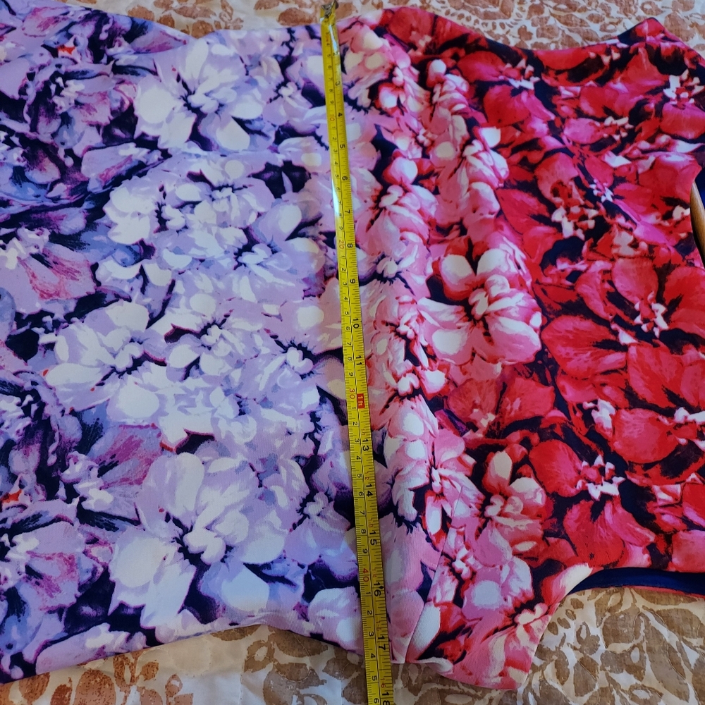 Vince Camuto Floral Sleeveless Dress w/Zipper Back - Picture 13 of 14